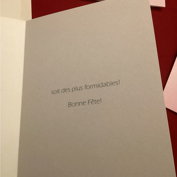 5 vintage birthday greetings cards with french text please read description - Picture 9 of 10